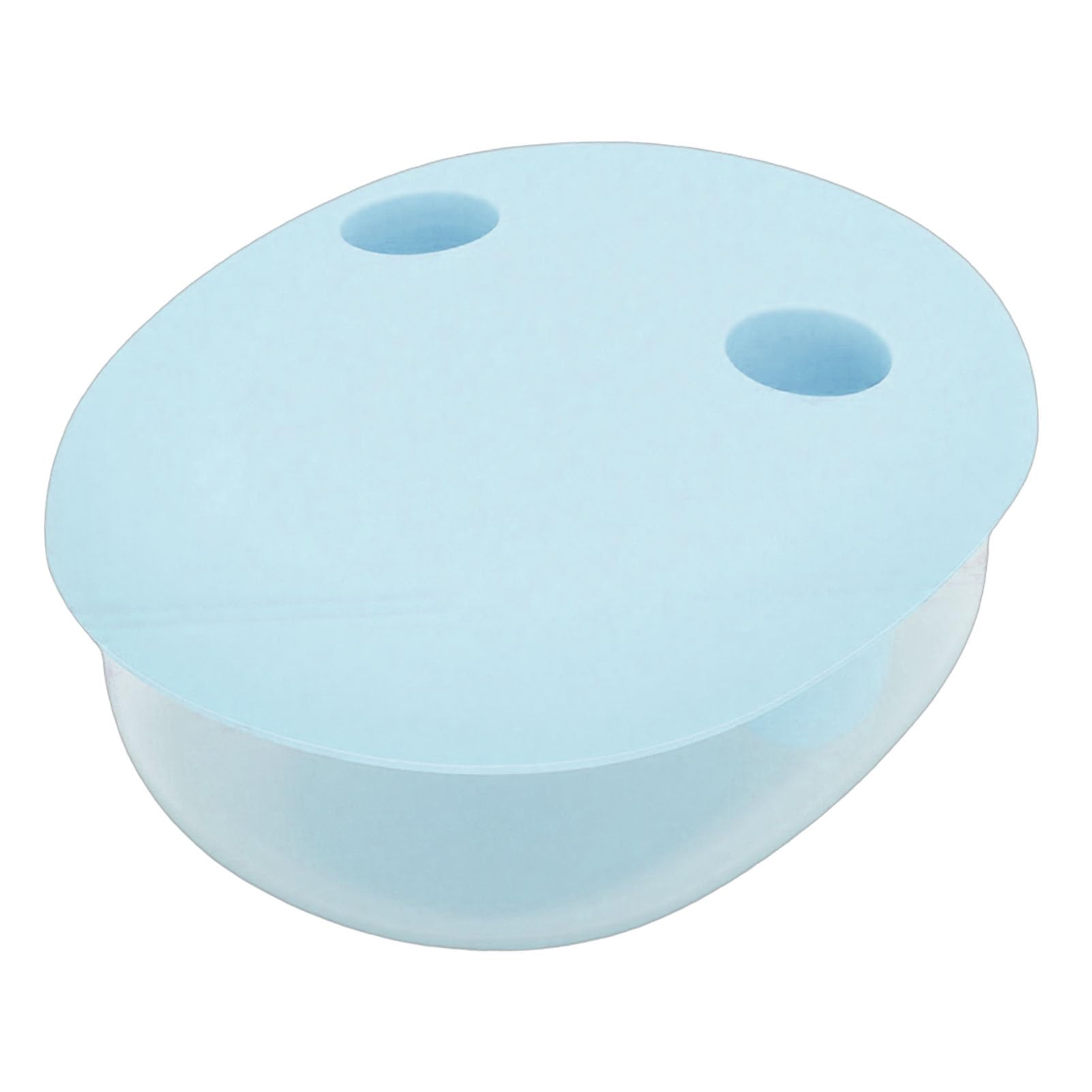 Jelquix Blue No Mess Snack Container, Built In Finger Lid Proof Snack Box, Silicone Gasket Container With Storage Function, Ideal For Kids Travel, School & Office (Blue)