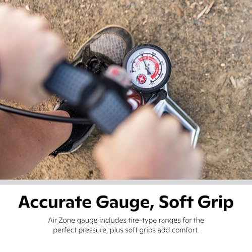 image for Schwinn Air Center Plus Floor Pump, For Mountain, Cruiser and Electric