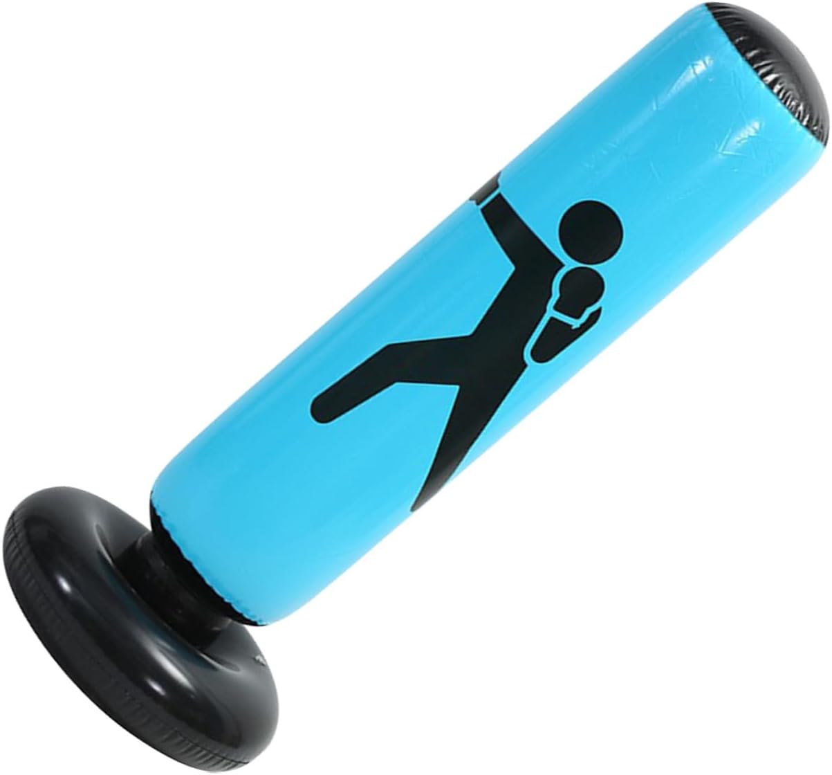 Inflatable Standing Punching Bag for Adults, Thickened Exercise Boxing Column with Stable Base, Blue Training Equipment for Home Gym and Martial Arts Practice