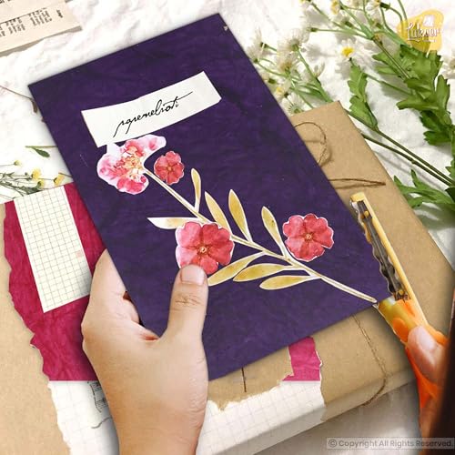 Image of A4 Size Acrylic Multicoloured Handmade Paper Sheets For Decoration, Art & Craft, Project Work, & More (Pack Of 50 Sheets)