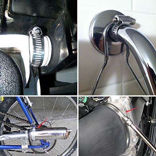 Zipcci Hose Clamp, 1-2 Inch Worm Gear Hose Clamps Stainless Steel For Fuel Line, Pipe, Radiator thumb #5