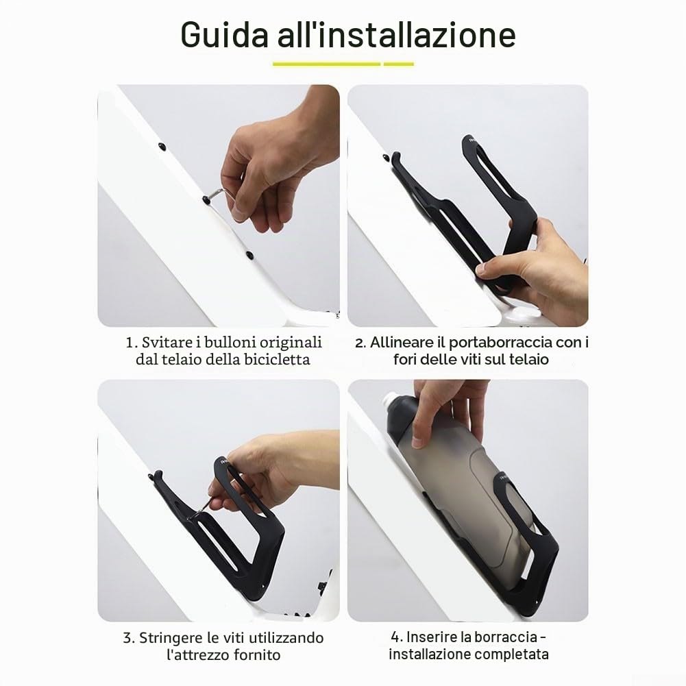 Borraccia aerodinamica da 600 ml per bici con plastica PP5, beccuccio in silicone e gabbia in fibra di carbonio, con viti per montaggio sul telaio (1 pezzo)