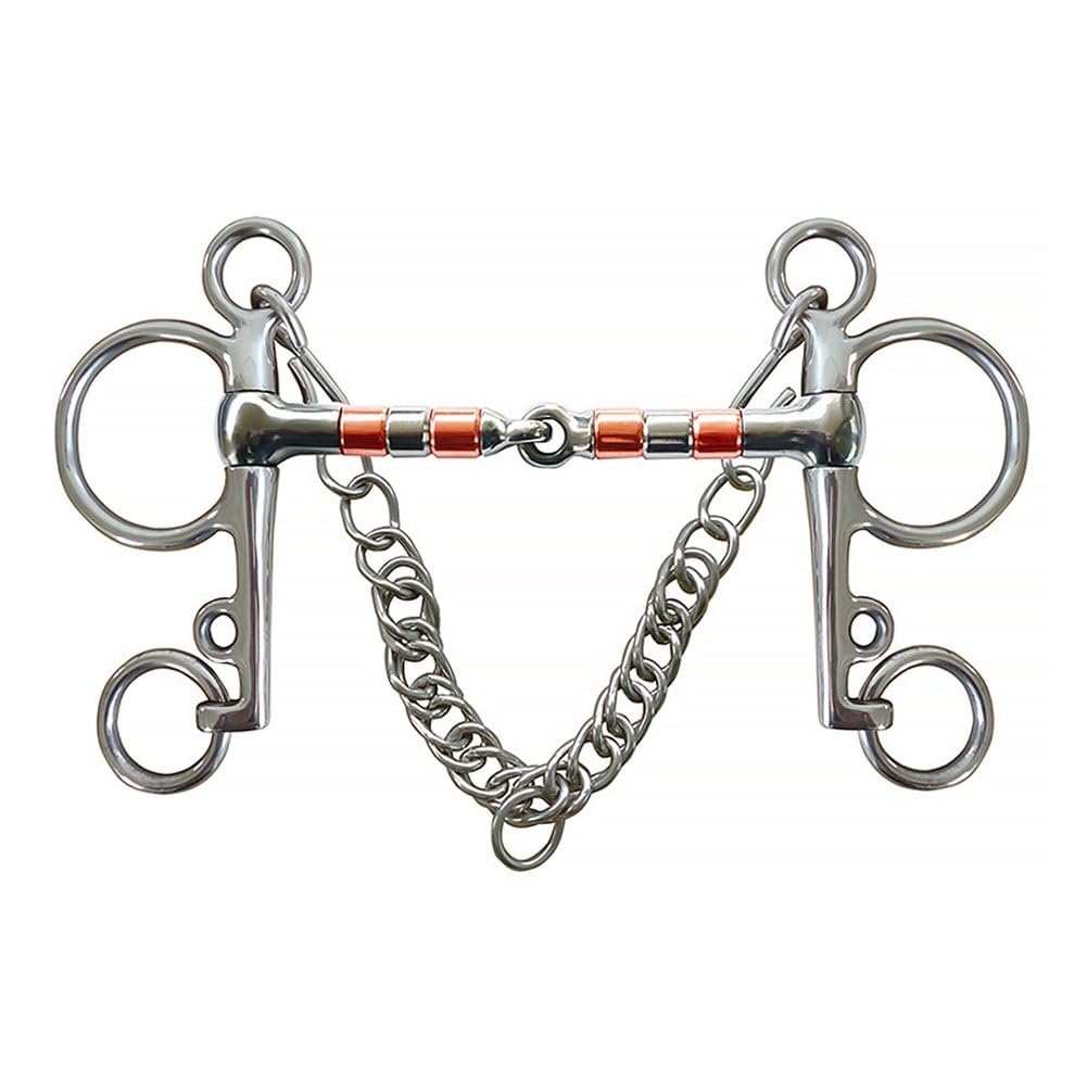 Morso per Cavallo in Acciaio Inossidabile, Morso a per Addestramento, Accessori per Finimenti Equitazione.
