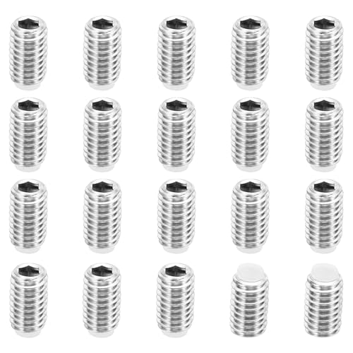 PATIKIL M6x10mm Nylon Tip Grub Screw