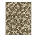 Gertmenian Reyn Spooner Kona Coast Fresco Hawaiian Tropical Rugs | Washable, Stain & UV Resistant Indoor Outdoor Area Rug | Brown Tan Cream Ivory, Aloha Pineapple, 5x7 Standard, 46653
