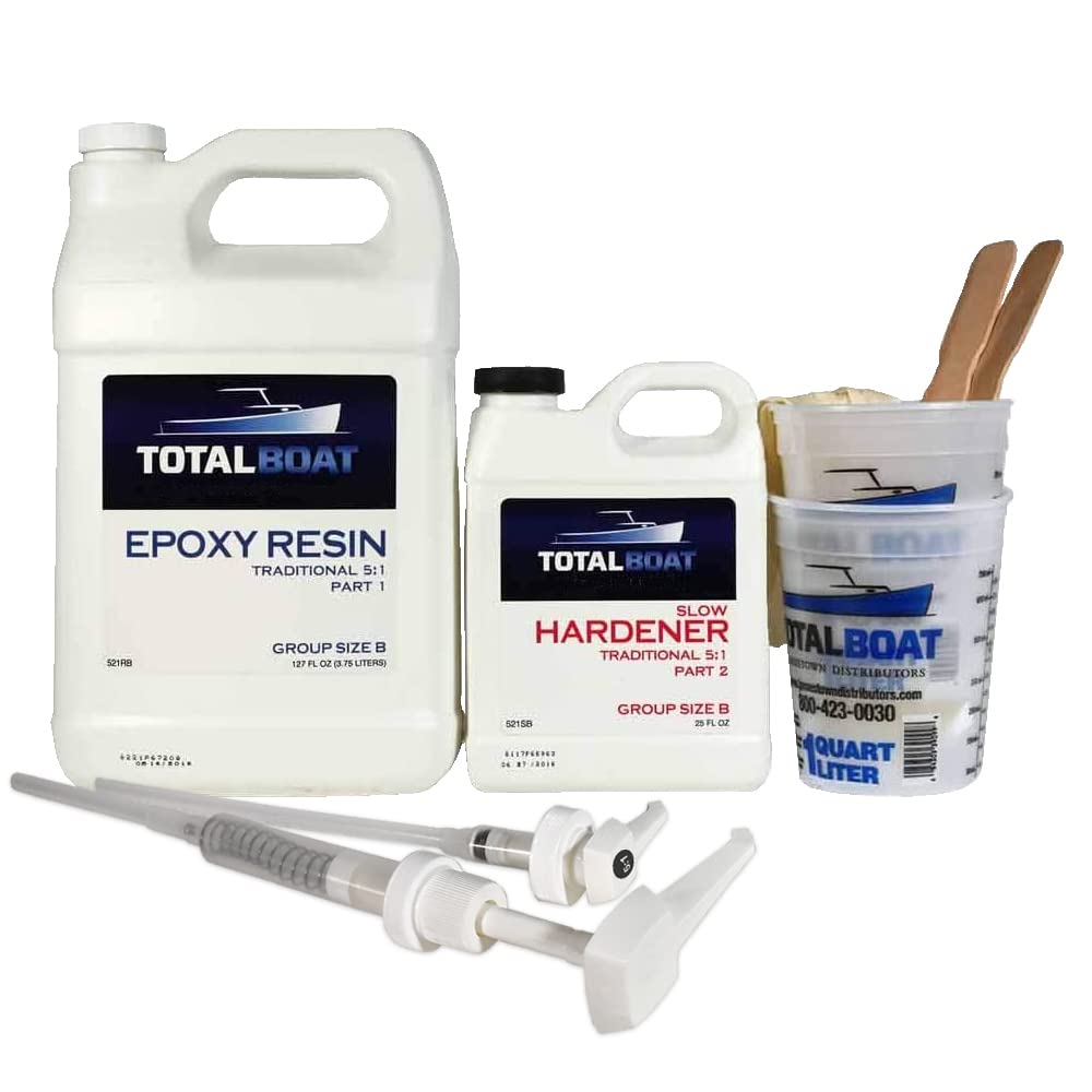 Buy TotalBoat 51 Epoxy Resin Kit (Gallon, Slow Hardener), Marine Grade