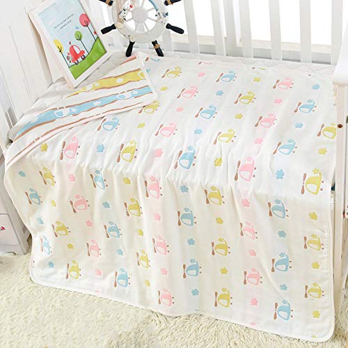 CLS813 Toallas De Baño Algodón Infantil para Niños 6 Capas De Gasa 