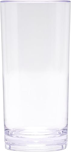Miniatura 3 de G.E.T. 9-1-SAN-CL Cheers - Vasos altos de plástico sin BPA, 9 onzas, transparentes (juego de 12)