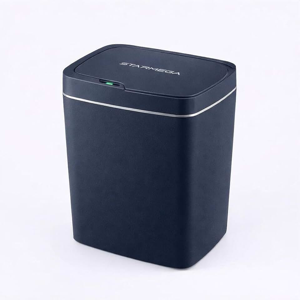Lixeira Automática com sensor, Lixeira inteligente, inteligente com sensor, grande, 15 litros, Lixeira sem Contato para Sala de Estar, Cozinha, Banheiro, Escritório, Quarto, moderna, comerciais,