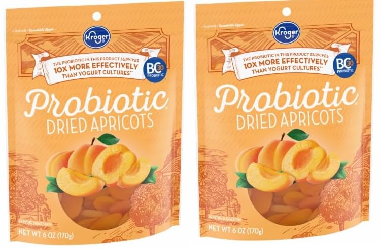 Pack Of 2 Probiotic Dried Apricots 6 oz.