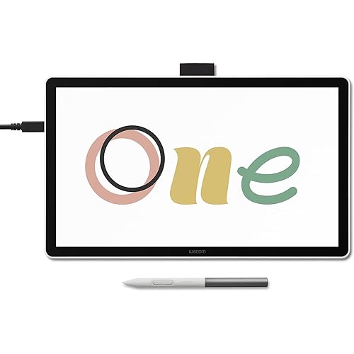 Wacom One 14 Drawing Tablet with Screen, 14” HD Full-Laminated Digital Art Tablet with Creative Software and Training, Graphics Drawing Pad for Mac and Windows