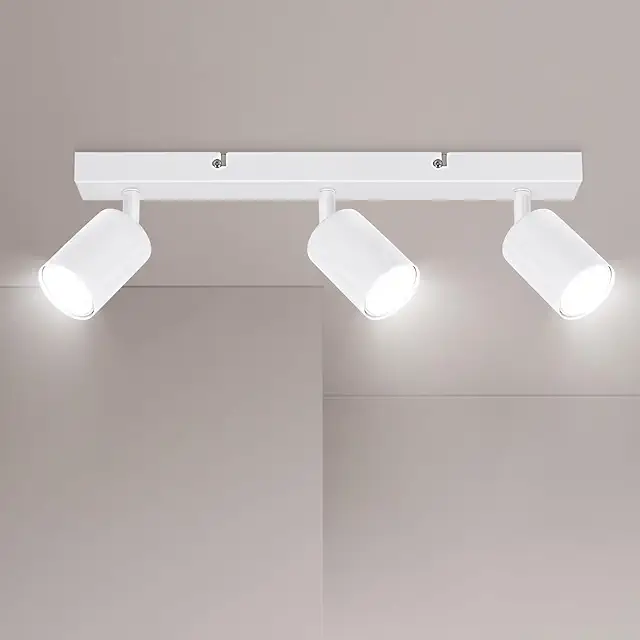 Faretti LED da Soffitto Orientabili 3 Luce Bianchi Moderni GU10