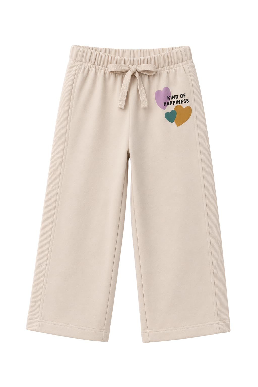 Alan Jones Clothing Girls Wide Leg Plush Pants | Cotton Rich 3 Thread Fabric Trousers | Soft Casual Lounge Pants for Girls Age 2-7 Years-image-24