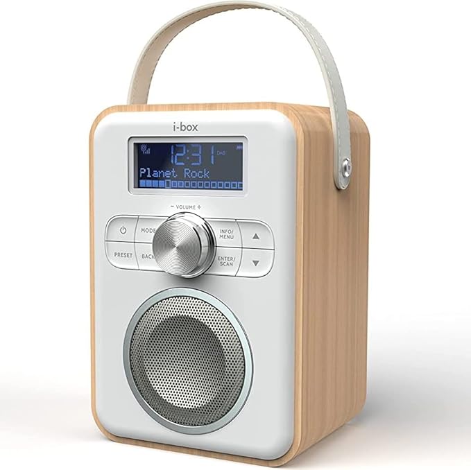 DAB/DAB+/FM Radio with Bluetooth, Mains and Battery Powered Portable