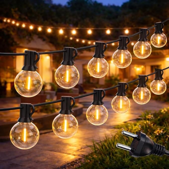 Guirlande lumineuse LED extérieur IP65 finie la grisaille de votre jardin