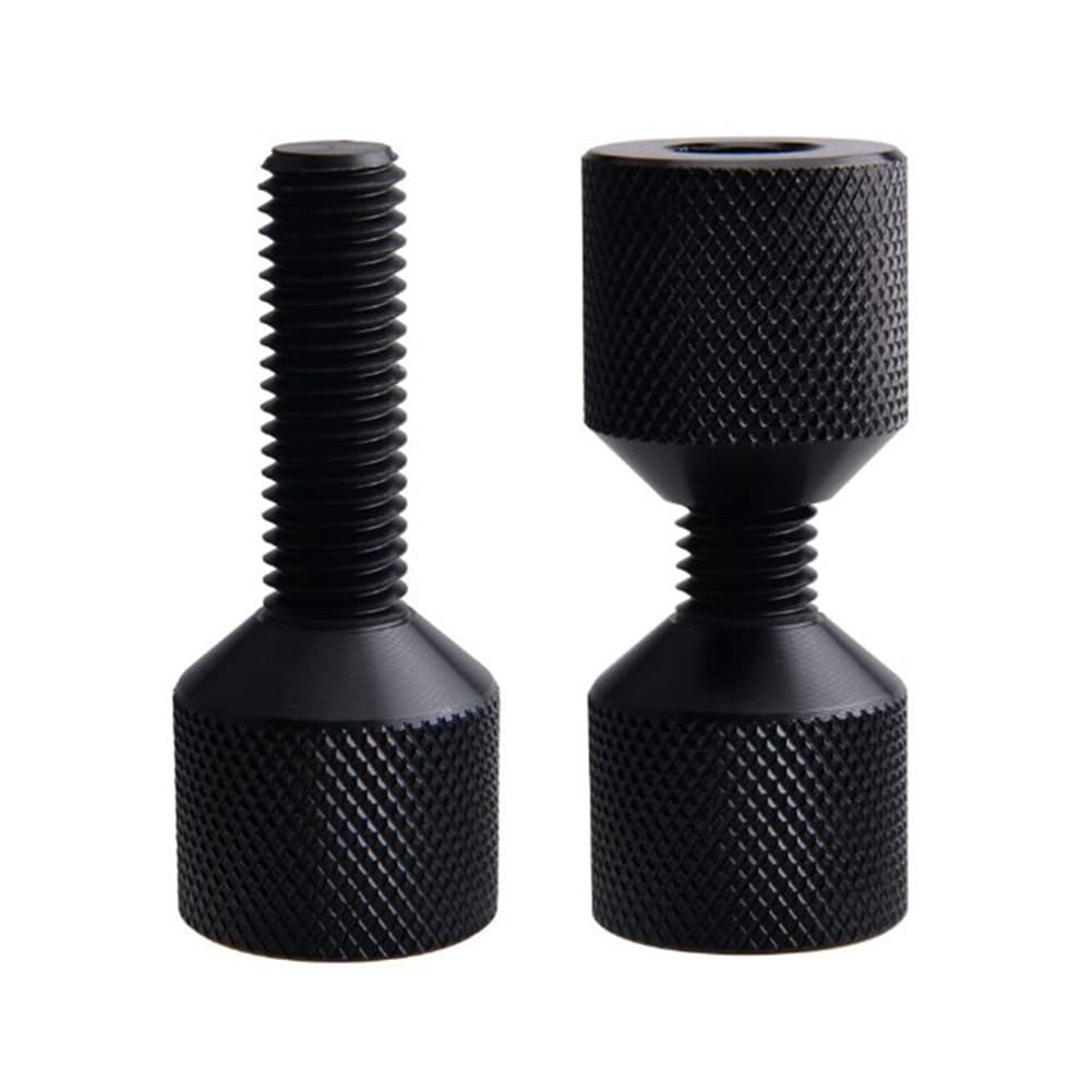1-1/8" Goupilles à Deux Trous Construction en Aluminium Goupille D'Alignement de Bride à 2 Trous avec Oxyde Anodisé Facile à Utiliser Noir 4Pcs