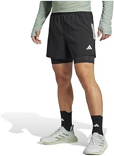 adidas mens Own the Run CLIMACOOL 2-in-1 Shorts