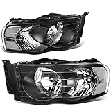 DNA Motoring HL-OH-DR02-BK-CL1 Headlight Assembly (Driver & Passenger Side)
