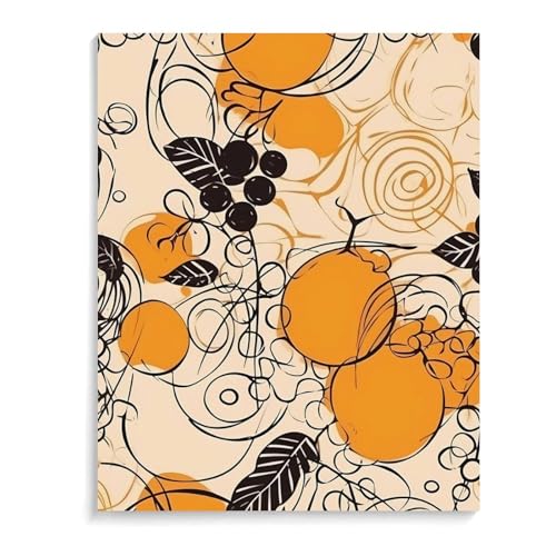 Kit peinture numérique jaune 40x50 cm pour s'accorder un moment de détente créative