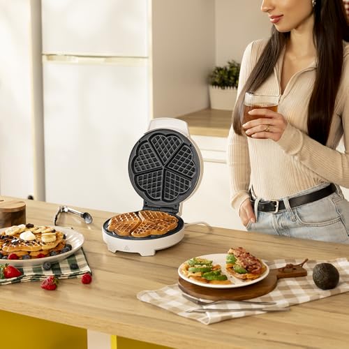 Gofrera Cecotec con placas antiadherentes de 19 cm libres de PFOA para masas pegadas 4