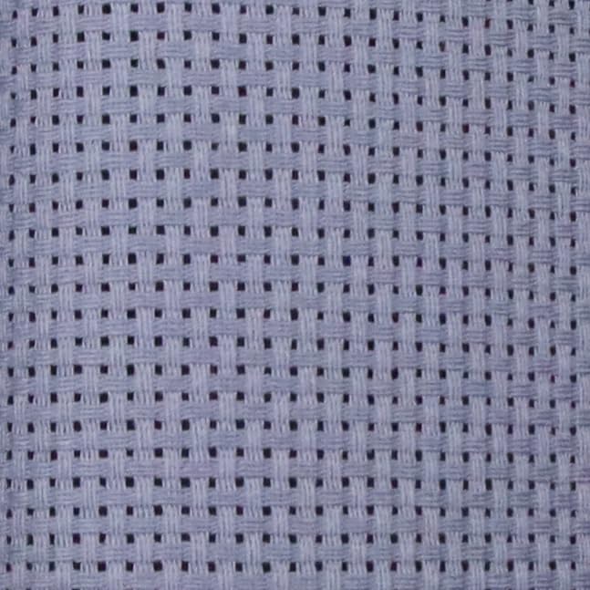 Image of KCS 19 inch x 28 inch(48cmx72cm) 11CT Counted Cotton Aida Cloth Cross Stitch Fabric (Light Steel Grey)