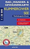  Rad-, Wander- und Gewässerkarte Kummerower See, Mecklenburgische Schweiz: Mit Dargun, Lelkendorf, Neukalen, Mit Verchen, Kummerow, Malchin, ... Rad-, Wander- und Gewässerkarten, 1:35.000)
