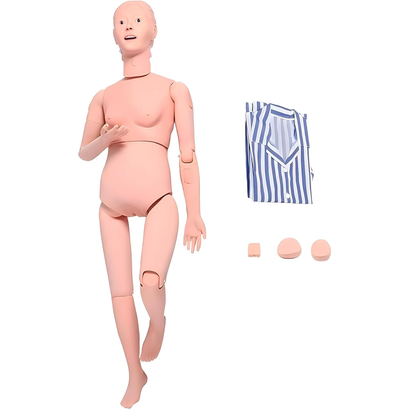 Patient Care Manikin Nursing Skills Training Trauma Manikin Training Manikin Life Size Care Patient Human Model Multifunction Demonstration Mannequin for Nursing Medical Teaching Supplies