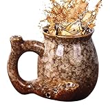 Taza De Café Con Tema Tostado - Taza De Cerámica De Diseño Novedoso, Mango Ergonómico | Vasos Únicos Para Bebidas, Idea De Regalo Para Entusiastas Del Café, Disfrute Del Uso Diario En La Oficina En Ca