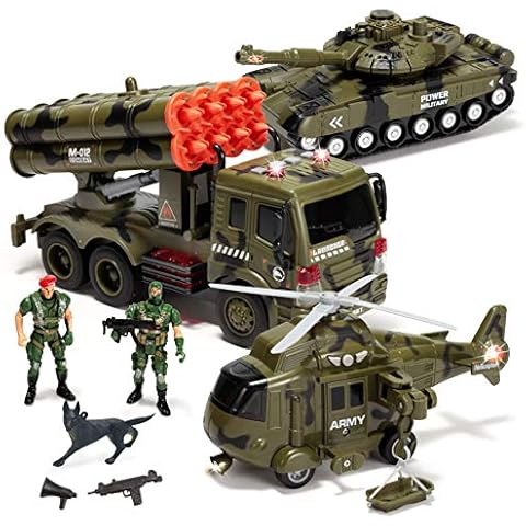 JOYIN Military Vehicle Toy Set with Action Figures Cover