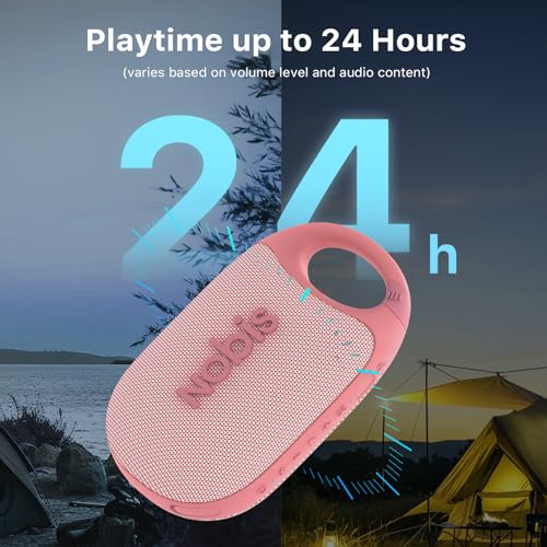 Image of NOBIS Clip Portable Bluetooth Speaker, Up to 24H Playtime, IP68 Waterproof