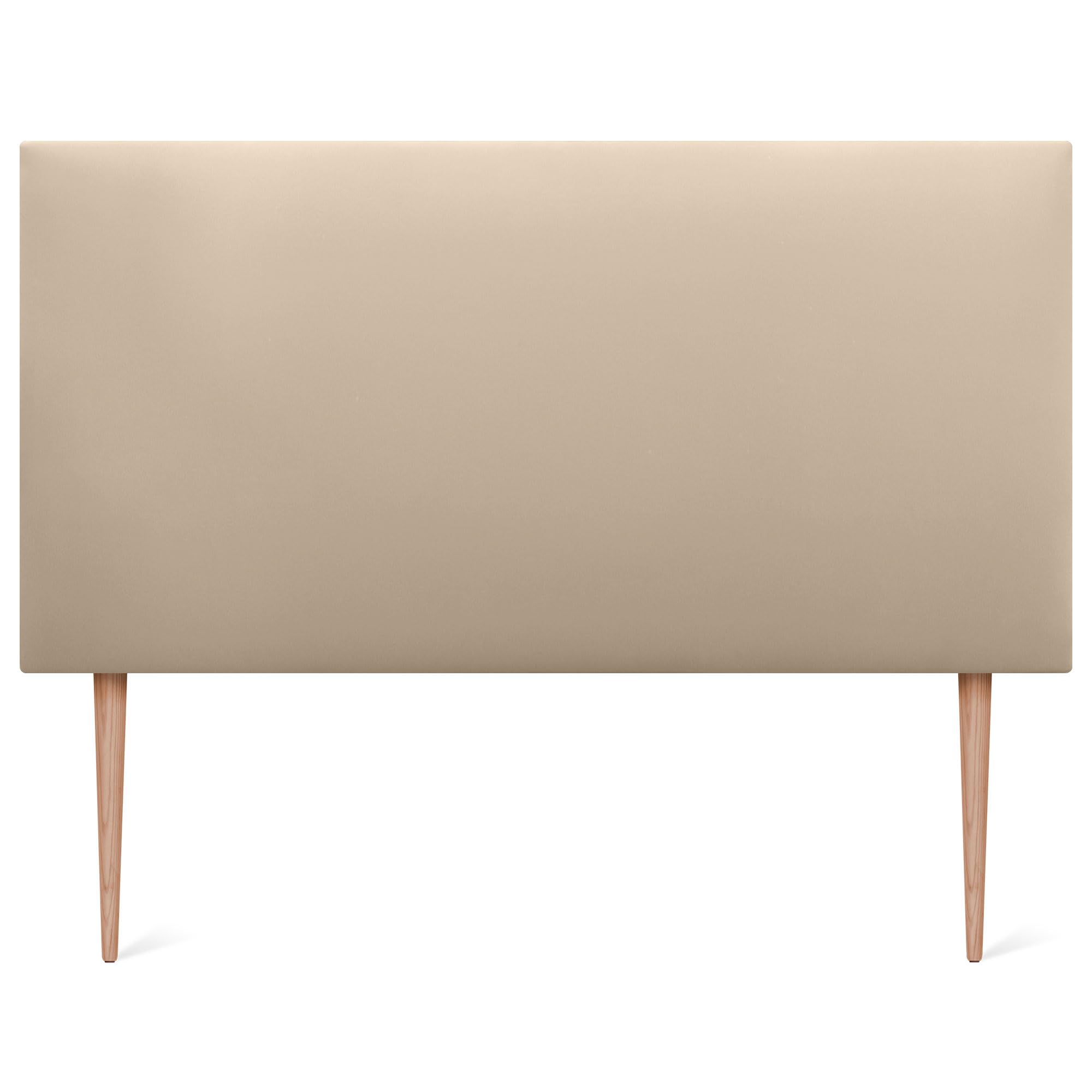 DHOME Testiera Imbottita Liscia in Similpelle Altezza 70CM Spessore 4cm e 8cm per Parete Acustica Testate Letto Pannello Fonoassorbente Camera da Letto (Similpelle Beige, 160cm, Spessore 8cm)