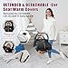 LAT Baby Warm Bunting Bag Universal,Extended and Removable,Stroller Sleeping Bag Cold Weather,Waterproof Toddler Footmuff(Basic,Black)