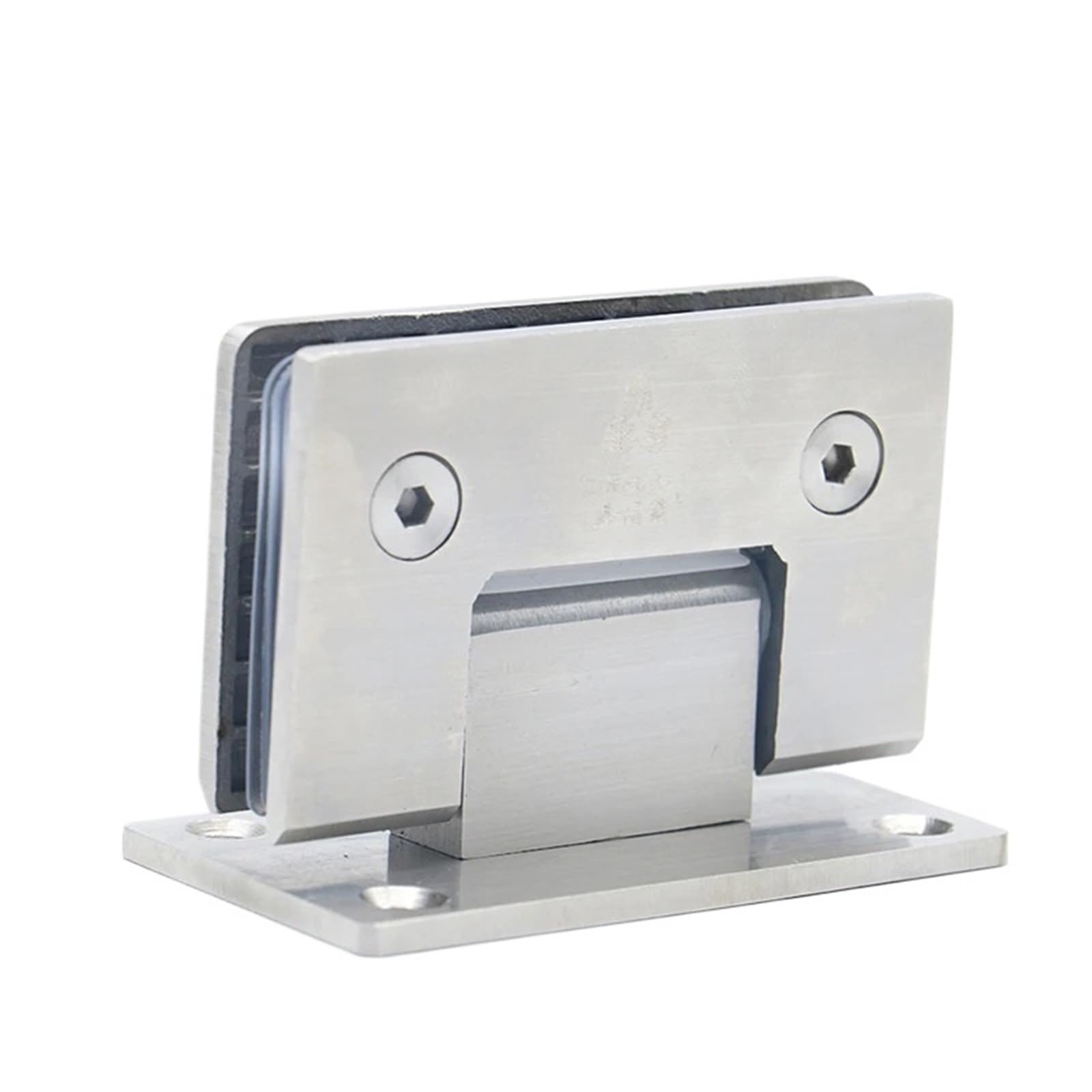 Charnières murales en acier inoxydable 90° pour porte de douche en verre x2