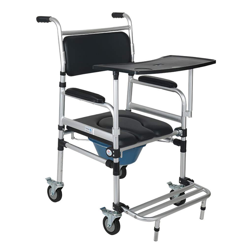 Buy Commode Chair Shower Chair, Elderly Toilet Chair Foldable Aluminum