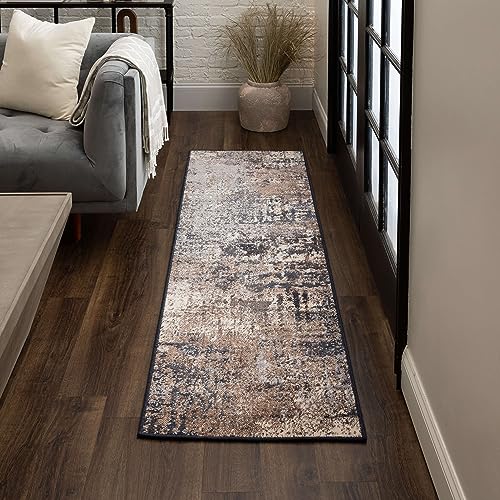 Mohawk Home Andalusia Modern Abstract Gray 2' 1" x 5'