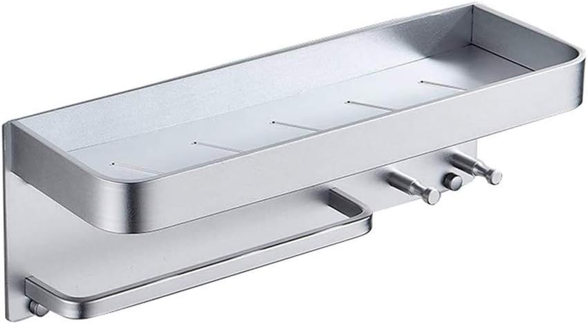 Space Aluminum Multifunctional Wall Hanging Rack Bathroom Hook Cup Towel