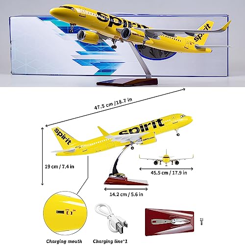 Modèle d'avion à réaction AZIZAT 18,5" pour collectionneur