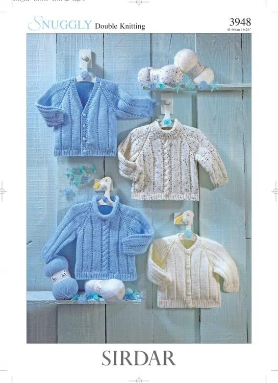 Sweaters and Cardigans in Sirdar Snuggly DK (3948) Knitting Pattern