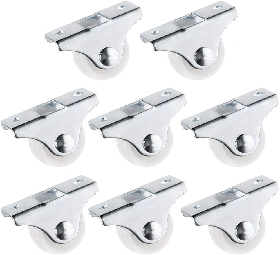KIPTVO 8PCS Wheels for Furniture, Castor Wheels, Castors for Furniture, Furniture Wheels, Furniture Castors, Small Wheels, Wheels to Move Heavy Objects, for Furniture Equipment Appliances Carts