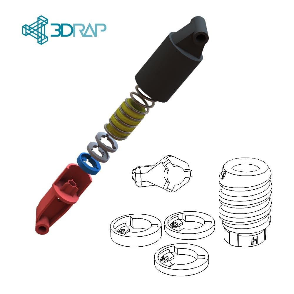 3DRAP SRL Brake Pedal MOD New-Gen compatible with G25, G27, G29, G920 (PC, Console) (Soft)