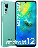 Ulefone Note 14 Pro Handy Ohne Vertrag 4G, 8GB+64GB/256GB-SD, Android 12 Smartphone Ohne Vertrag, 6.52