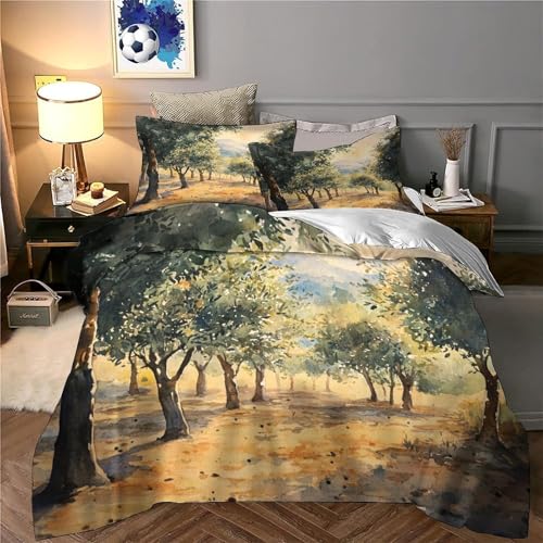 Ensemble de literie 3D microfibre de haute qualité Sunlit Orchard - 6
