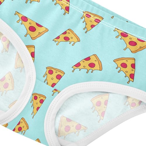 Little Girl Underwear Toddler Panties Kids Undies Pizza Slices Cartoon Soft Cotton Briefs 2T-8Y4