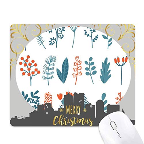 Illustration du végétal Noël tapis de souris caoutchouc antidérapant fini les glissements