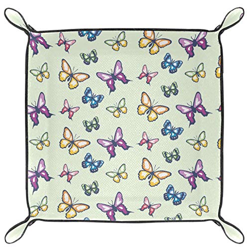 HOHOHAHA Bandeja plegable de piel sintética para guardar relojes y jo