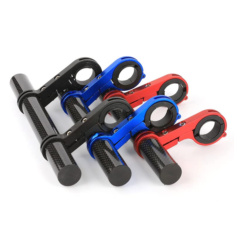 Ejoyous Prolunga per Manubrio Bici, Estensione Leggera in Fibra di Carbonio e Lega di Alluminio per Supporto per Telefono e Lampada per Tutte le Biciclette