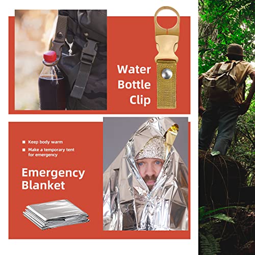 VEITORLD Gifts for Men Dad Him Christmas - Survival Gear and Equipment 12 in 1, Survival Kits - Cool Unique Fishing Hunting Birthday Gifts for Husband Teen Boy Boyfriend Women, Mens Stocking Stuffers - Image 5