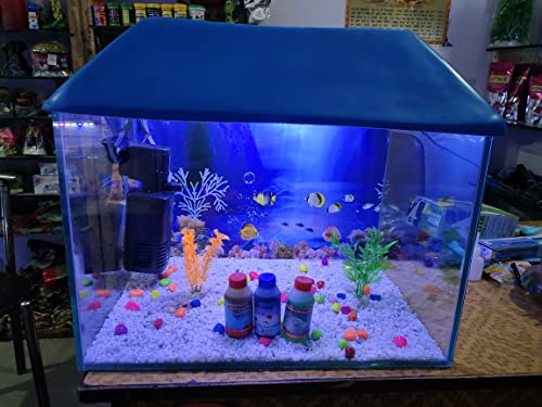 PRIYU Aquarium Glass Tank Aquarium Tank for Home with Aquarium Tank Set