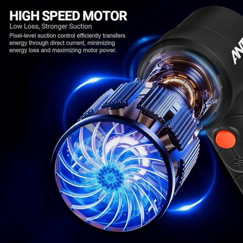 Image of Ant 4 in 1 Wireless Handheld Vacuum Cleaner, 4000Pa High Suction Power, Twin Turbine Motors, Portable Small Cordless Vacuum Cleaner Air Duster for Home Car and Office DB 22, Black