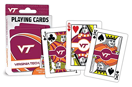 Image of MasterPieces Family Games - NCAA Virginia Tech Hokies Playing Cards - Officially Licensed Playing Card Deck for Adults, Kids, and Family
